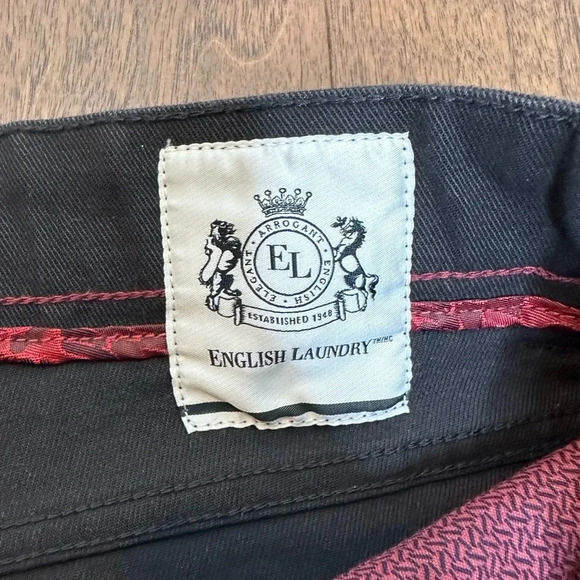 NEW English Laundry Black Jeans Sz. 42/30 - Picture 3 of 6